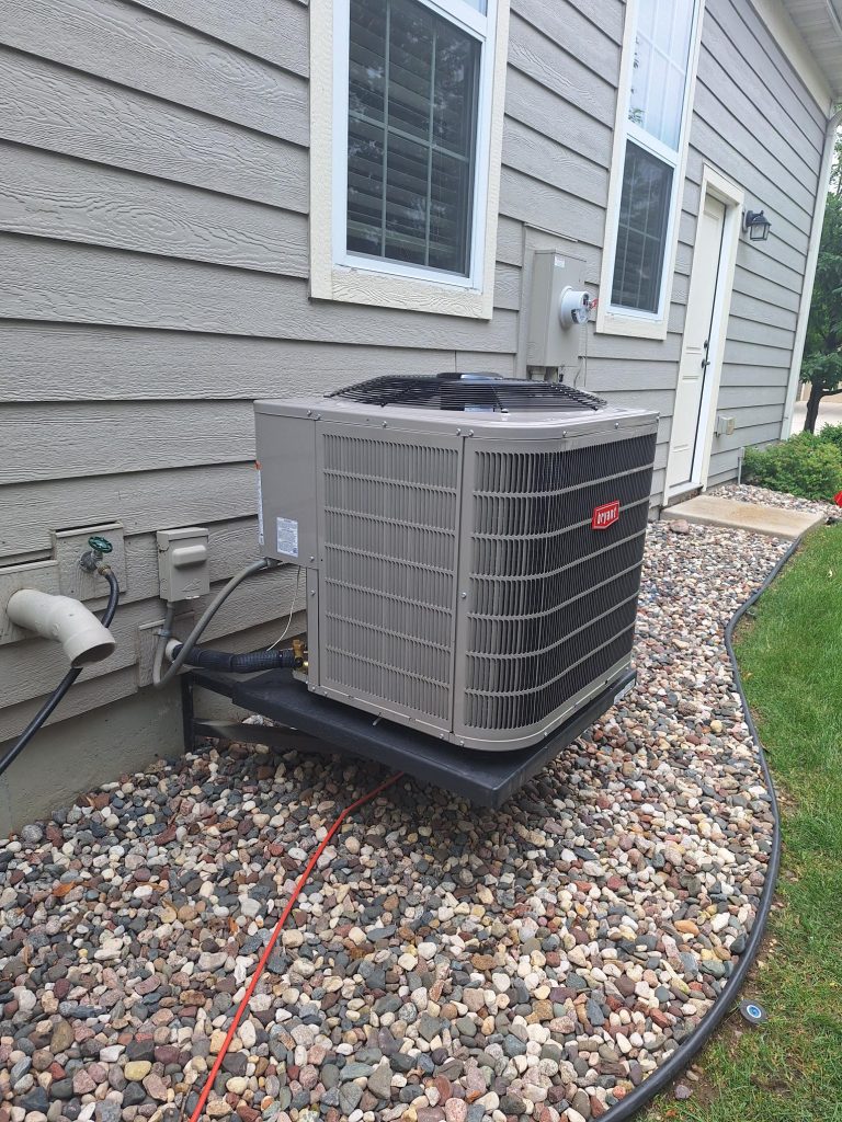 air conditioning installation by sabre plumbing & hvac